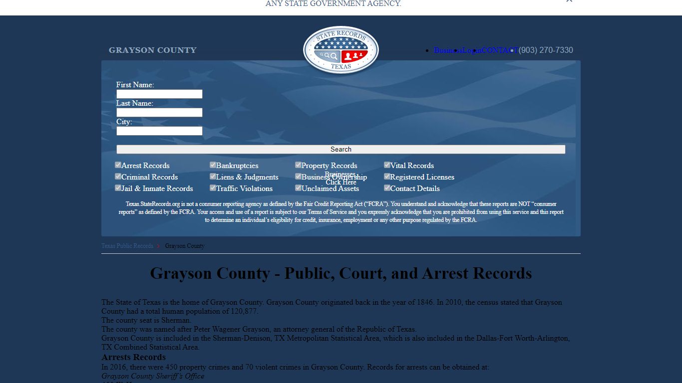 Grayson County - Public, Court, and Arrest Records